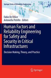 Produktbild: Human Factors and Reliability Engineering for Safety and Security in Critical Infrastructures