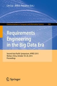 Produktbild: Requirements Engineering in the Big Data Era