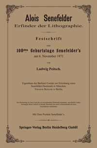 Produktbild: Alois Senefelder Erfinder der Lithographie