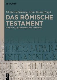 Produktbild: Das r&ouml;mische Testament