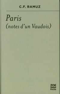 Produktbild: Paris, notes d'un Vaudois