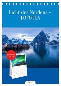 Produktbild: Tischplaner 2027 - Licht des Nordens - LOFOTEN (A5 Tischkalender zum Aufstellen) CALVENDO