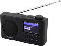 Produktbild: soundmaster IR6500SW Internet Tischradio Internet, DAB+, UKW Bluetooth&reg;, USB, WLAN, Internetradio wiederaufladbar Schwarz
