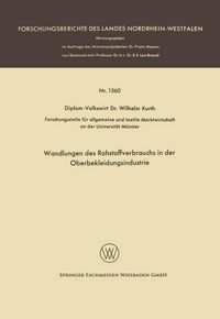 Produktbild: Wandlungen des Rohstoffverbrauchs in der Oberbekleidungsindustrie
