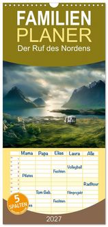 Produktbild: Familienplaner 2027 - Der Ruf des Nordens mit 5 Spalten (Wandkalender, 21 x 45 cm) CALVENDO