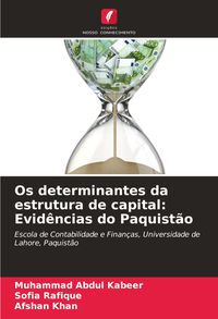 Produktbild: Os determinantes da estrutura de capital: Evid&ecirc;ncias do Paquist&atilde;o