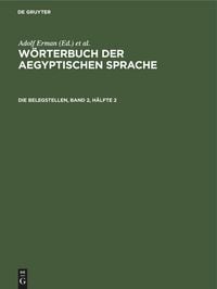 Produktbild: Die Belegstellen, Band 2, H&auml;lfte 2