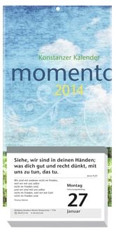 Produktbild: Momento - Konstanzer Kalender 2014. Mit R&uuml;ckwand und Aufstellfu&szlig;