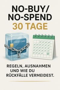Produktbild: No-Buy/No-Spend 30 Tage - Regeln, Ausnahmen, und wie du R&uuml;ckf&auml;lle vermeidest.