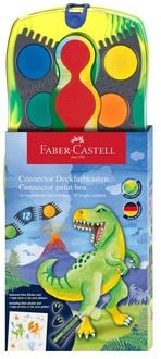Produktbild: Faber-Castell Farbkasten Connector 12 Farben Dino