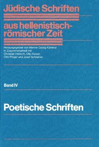 Bild vom Artikel Jüdische Schriften aus hellenistisch-römischer Zeit, Bd 4: Poetische Schriften / Einbanddecke zu den Lieferungen 1-3 vom Autor 