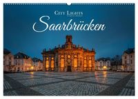 Produktbild: City Lights Saarbr&uuml;cken (Wandkalender 2027 DIN A2 quer), CALVENDO Monatskalender