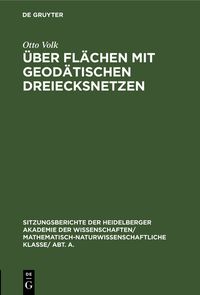 Produktbild: &Uuml;ber Fl&auml;chen mit geod&auml;tischen Dreiecksnetzen