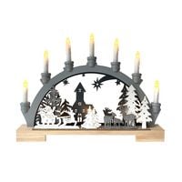 Produktbild: HTI-Living Kerzenleuchter Weihnachtsschlitten Kerzenleuchter Weihnachtsschlitten