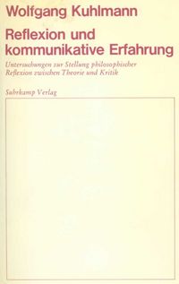 Produktbild: Reflexion und kommunikative Erfahrung