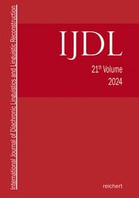 Produktbild: International Journal of Diachronic Linguistics and Linguistic Reconstruction