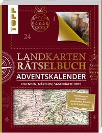 Produktbild: Landkarten R&auml;tselbuch Adventskalender. Legenden, M&auml;rchen, sagenhafte Orte
