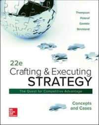Produktbild: Thompson, A: Crafting & Executing Strategy: Concepts and Cas