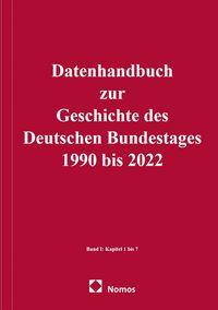 Produktbild: Datenhandbuch zur Geschichte des Deutschen Bundestages 1990 bis 2022