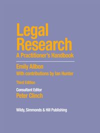 Produktbild: Legal Research: A Practitioner's Handbook