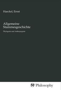 Produktbild: Allgemeine Stammesgeschichte