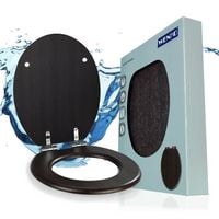 Produktbild: WC Sitz Mod. Wenge Dunkelbraun, stabiler Toilettensitz mit Absenkautomatik