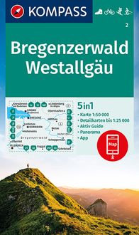 Bild vom Artikel KOMPASS Wanderkarte 2 Bregenzerwald, Westallgäu 1:50.000 vom Autor Kompass-Karten GmbH