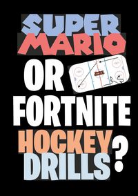 Produktbild: Super Mario or Fortnite Hockey Drills?