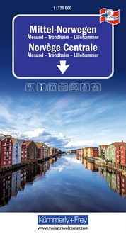 Produktbild: K&uuml;mmerly+Frey Regional-Strassenkarte 2 Mittel-Norwegen 1:325.000