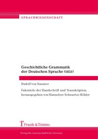 Produktbild: Geschichtliche Grammatik der Deutschen Sprache (1851)