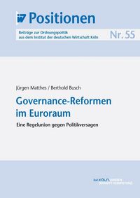 Produktbild: Governance-Reformen im Euroraum