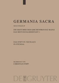 Produktbild: Die Bist&uuml;mer der Kirchenprovinz Mainz. Das Bistum Halberstadt. Das Stift St. Nicolaus in Stendal
