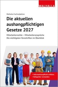 Produktbild: Die aktuellen aushangpflichtigen Gesetze 2027