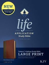 Produktbild: KJV Life Application Study Bible, Third Edition, Large Print (Leatherlike, Brown/Mahogany, Red Letter)