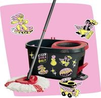 Produktbild: Vileda 183681 Vileda TURBO MY STYLE Box - Cleaning Lovers Wischmopp-Komplettset Anthrazit, Rot 1 St.