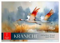 Produktbild: Kraniche zwischen Wind und Weite (Wandkalender 2027 DIN A2 quer), CALVENDO Monatskalender