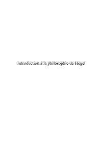Produktbild: Introduction A la philosophie de hegel - suivant l'edition d