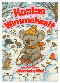 Produktbild: Koalas Wimmelwelt ein Jahr voller Wimmelspass! (Wandkalender 2026 DIN A3 hoch), CALVENDO Monatskalender