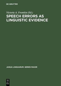 Produktbild: Speech Errors as Linguistic Evidence
