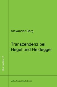 Produktbild: Transzendenz bei Hegel und Heidegger