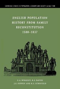 Produktbild: English Population History from Family Reconstitution 1580-1837