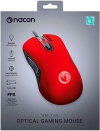 Bild vom Artikel NACON Optical Gaming Mouse GM-110, USB-Maus, 2400 dpi, rot vom Autor 
