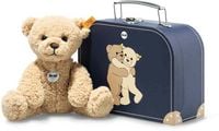 Produktbild: Steiff 114021 - Ben Teddyb&auml;r mit Koffer, Pl&uuml;sch-B&auml;r hellbraun, 25 cm