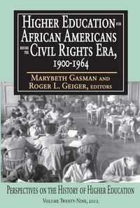 Produktbild: Higher Education for African Americans Before the Civil Rights Era, 1900-1964
