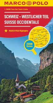 Produktbild: MARCO POLO Regionalkarte Schweiz 01 - westlicher Teil 1:200.000