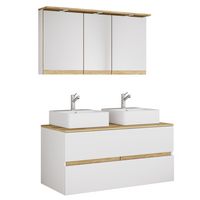 Produktbild: 4 tlg. Badm&ouml;bel-Set mit Waschbecken Cosila-A 111cm