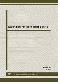 Produktbild: Materials for Modern Technologies I