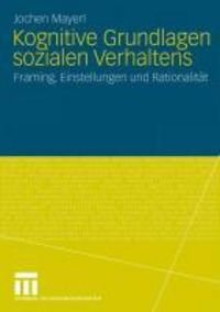 Produktbild: Kognitive Grundlagen sozialen Verhaltens