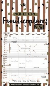 Bild vom Artikel Familienplaner Metallic Glam 2024 vom Autor 