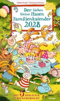 Produktbild: Sieben kleine Hasen. Familienkalender 2028